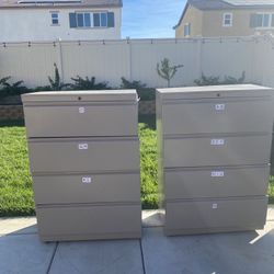 2 Large File Cabinets 