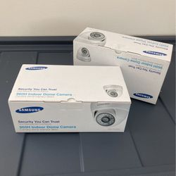 Two Samsung Indoor Dome Cameras 
