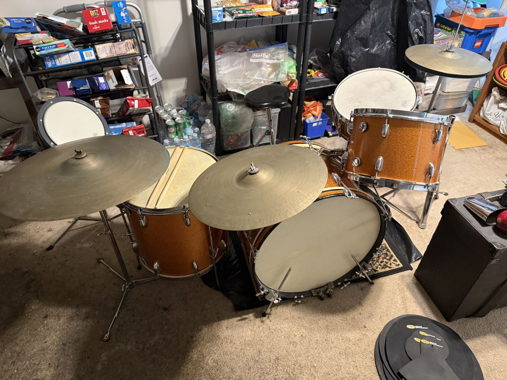 Vintage 1950s Gretsch Drum Set