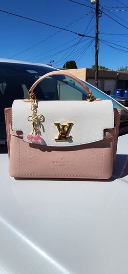 Pink and White Purse
