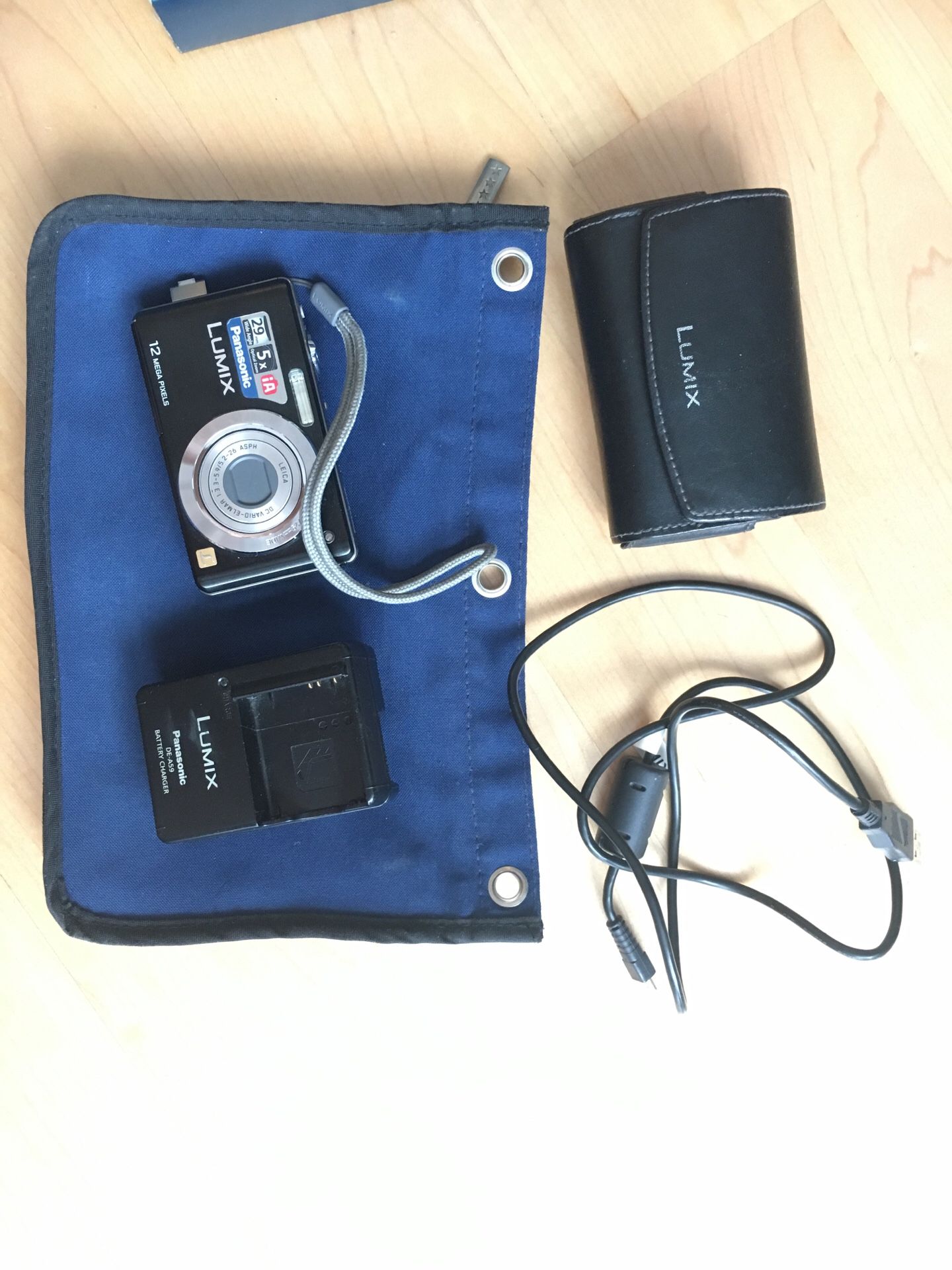 Panasonic digital camera with accessories