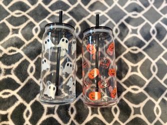 Halloween Glass Cups 20 oz Set Mix Match