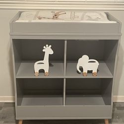Gray Changing Table