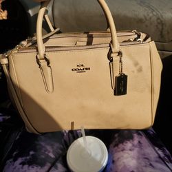 Tan Coach Purse