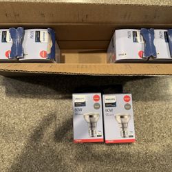 6 pack PHILIPS 60W PAR16 Medium Base E26 Halogen Dimmable Flood Lights 2” Dia