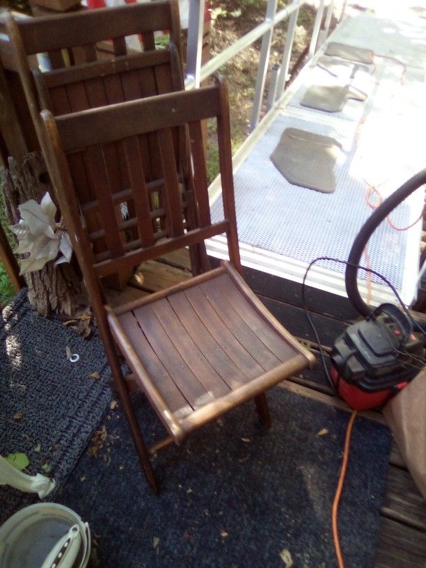 Wooden Steak Folding Chairs 