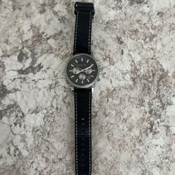 Michael Kors Oversized Silver And Black Watch.