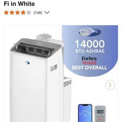 Whynter Inverter Portable Air Conditioner 14,000 BTU with Dual Hose, Dehumidifier, Cooling Fan
