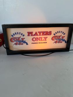 Houston Colt .45s Illuminated Light Box Sign