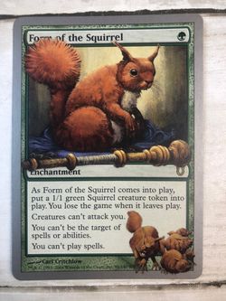 MTG Unhinged Form of the Squirrel - Lightly Played