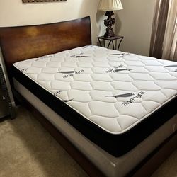 Queen Bed and Box Spring Aloe Vera