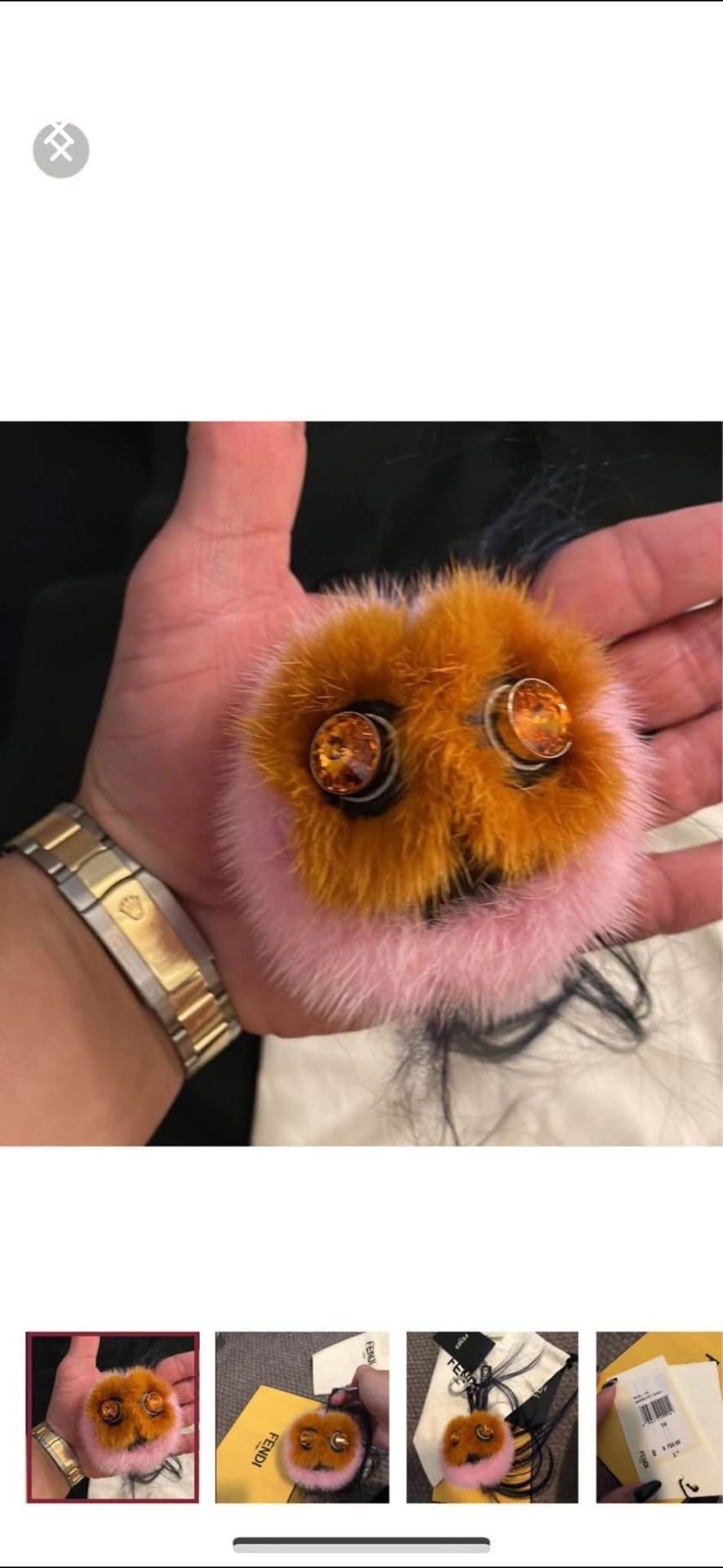 Fendi Mink Fur Bag Chain