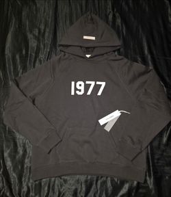 Fear Of God Essentials "1977" Hoodie, Iron, Size S & M