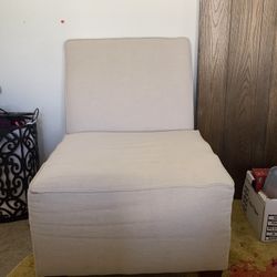 Armless Chair Beige
