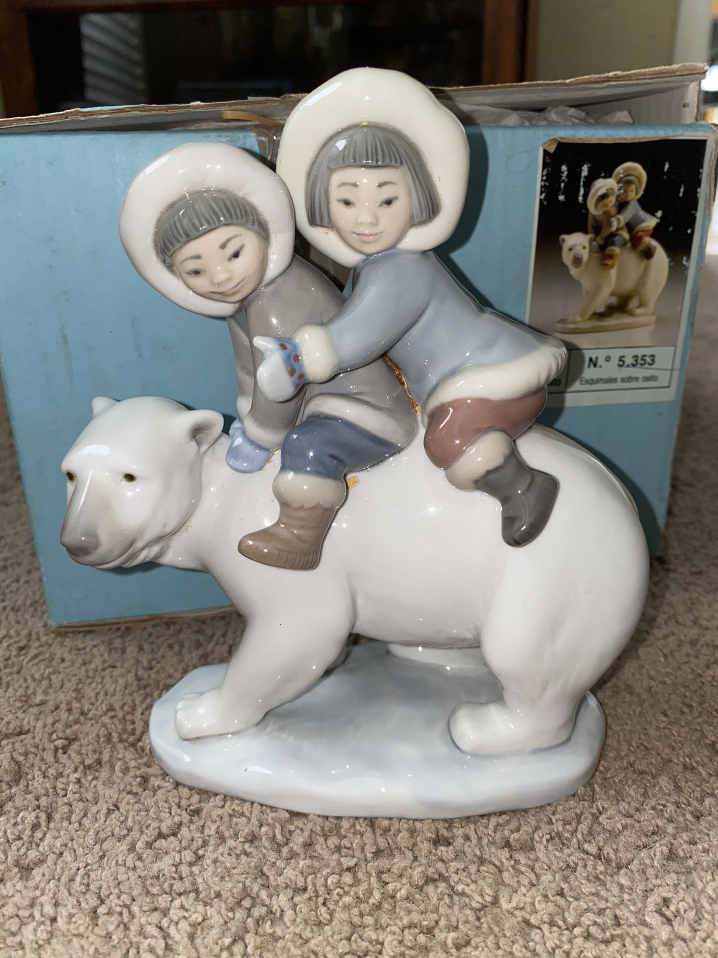 LLADRO Eskimo Rider Children’s Figurine