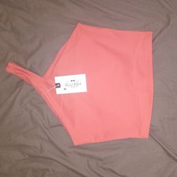 Reoria Women's Asymmetric One Shoulder Crop Top