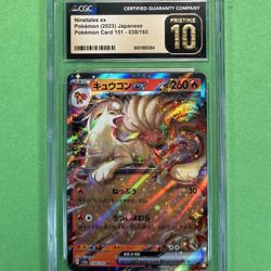 CGC Graded 10 Pristine Ninetales ex