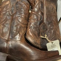 New Cody James Genuine Leather Cowboy Boots Men's 8