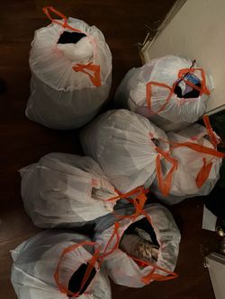 6 full bags with all sizes/types of cloths , shoes and toys
