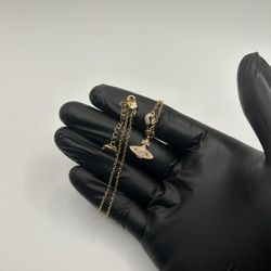 Vivienne Westwood Gold Necklace Orb Pendant New Women’s 18 Inch Chain Adjustable