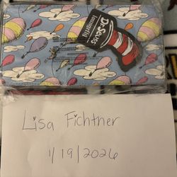 Dr Suess Loungefly Blue Wallet