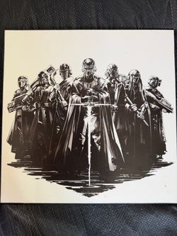 Wooden Kylo Ren poster