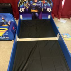 Batman Batwheels Upholstered Twin Bed And Toddler Chair