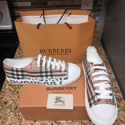 BURBERRY CONVERSE SHOES NEW SIZE 10 MEN.