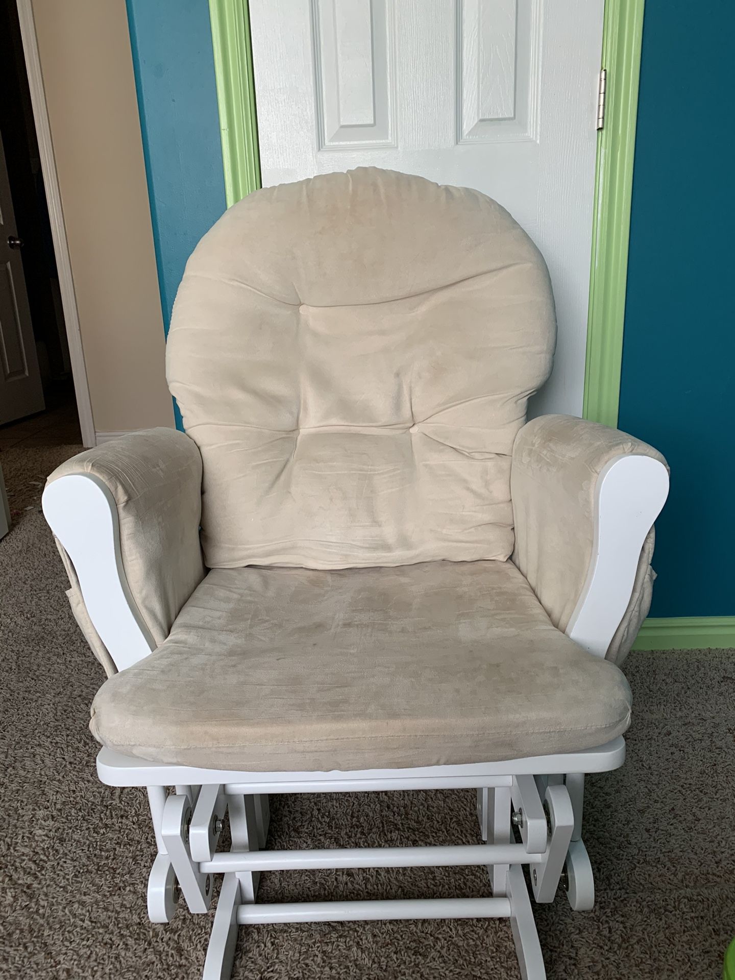 Rocking chair with footstool