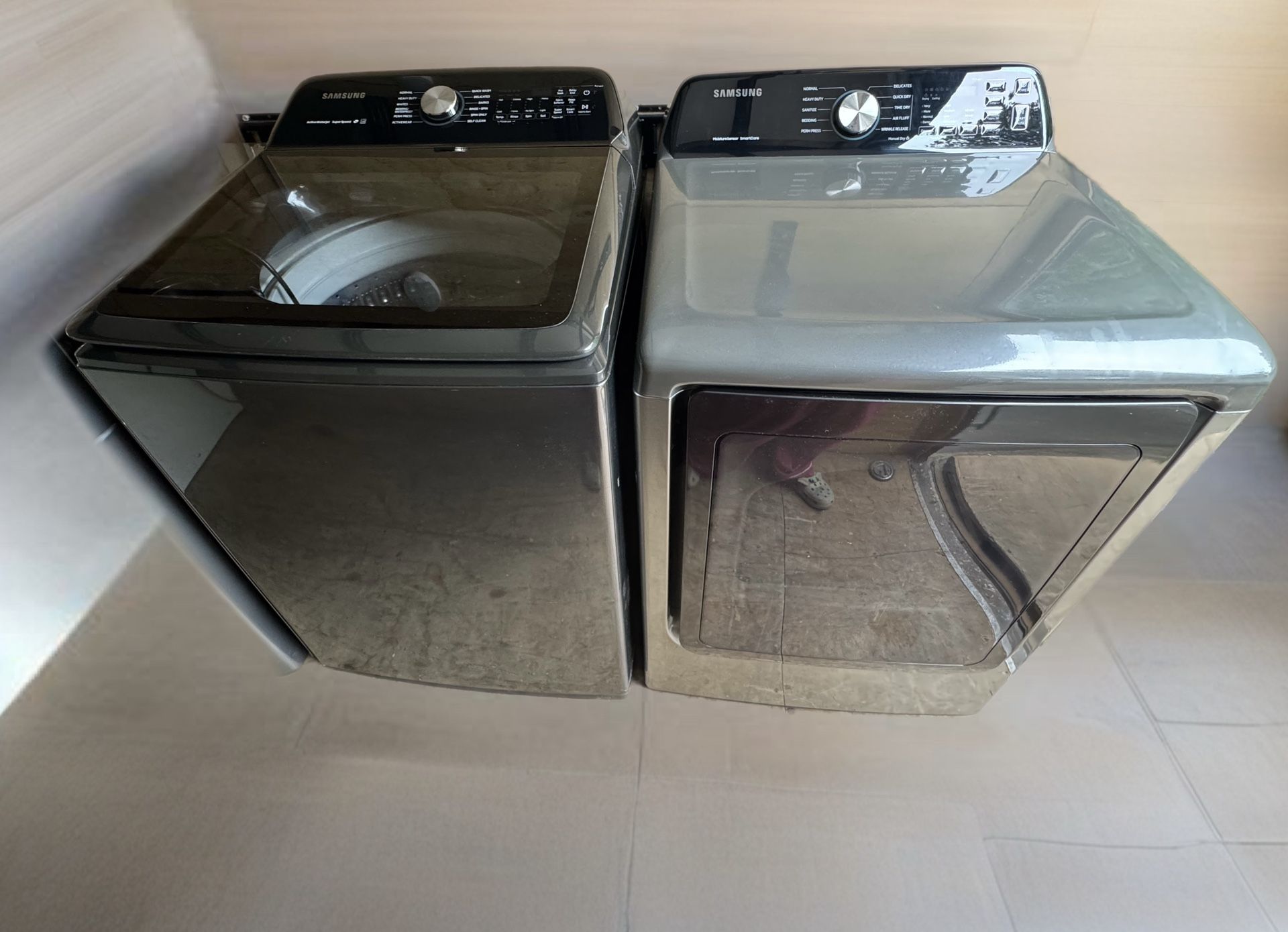 Samsung Top Loading Washer  & Dryer Set