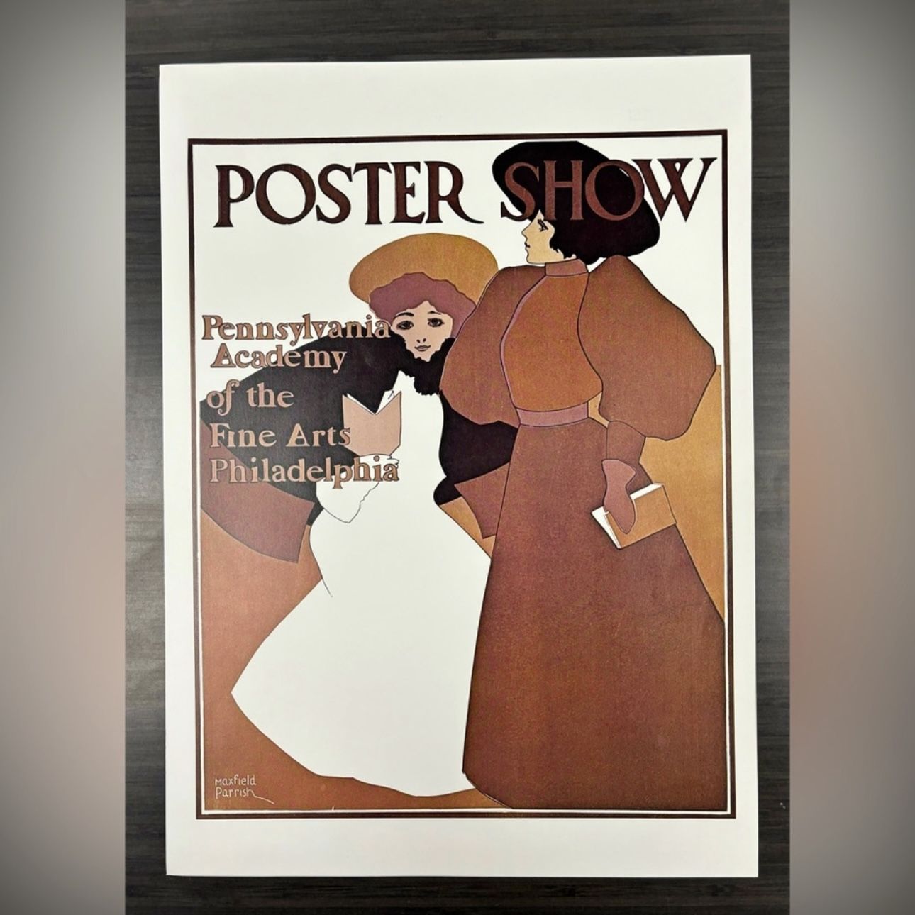 POSTER SHOW Pittsburgh Pennsylvania Vintage Fine Art Print Maxfield Parrish Deco Nouveau Artist Antique Collectible Neo Classical Allegory