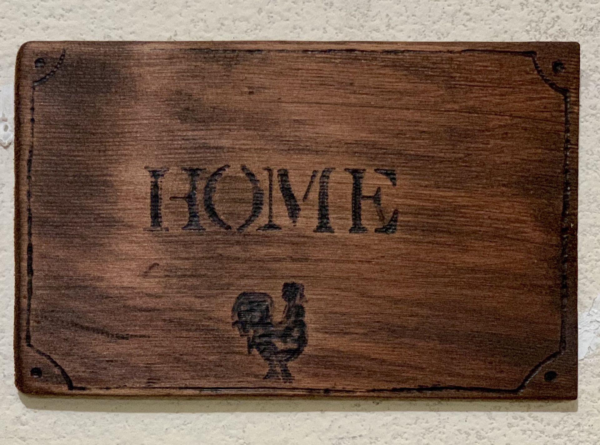 Home sigh with chicken