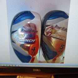 2 Tour Edge Hot Lunch Hybrids Right-handed Graphite Shaft Four Hybrid 23°, 5 Hybrid 26°