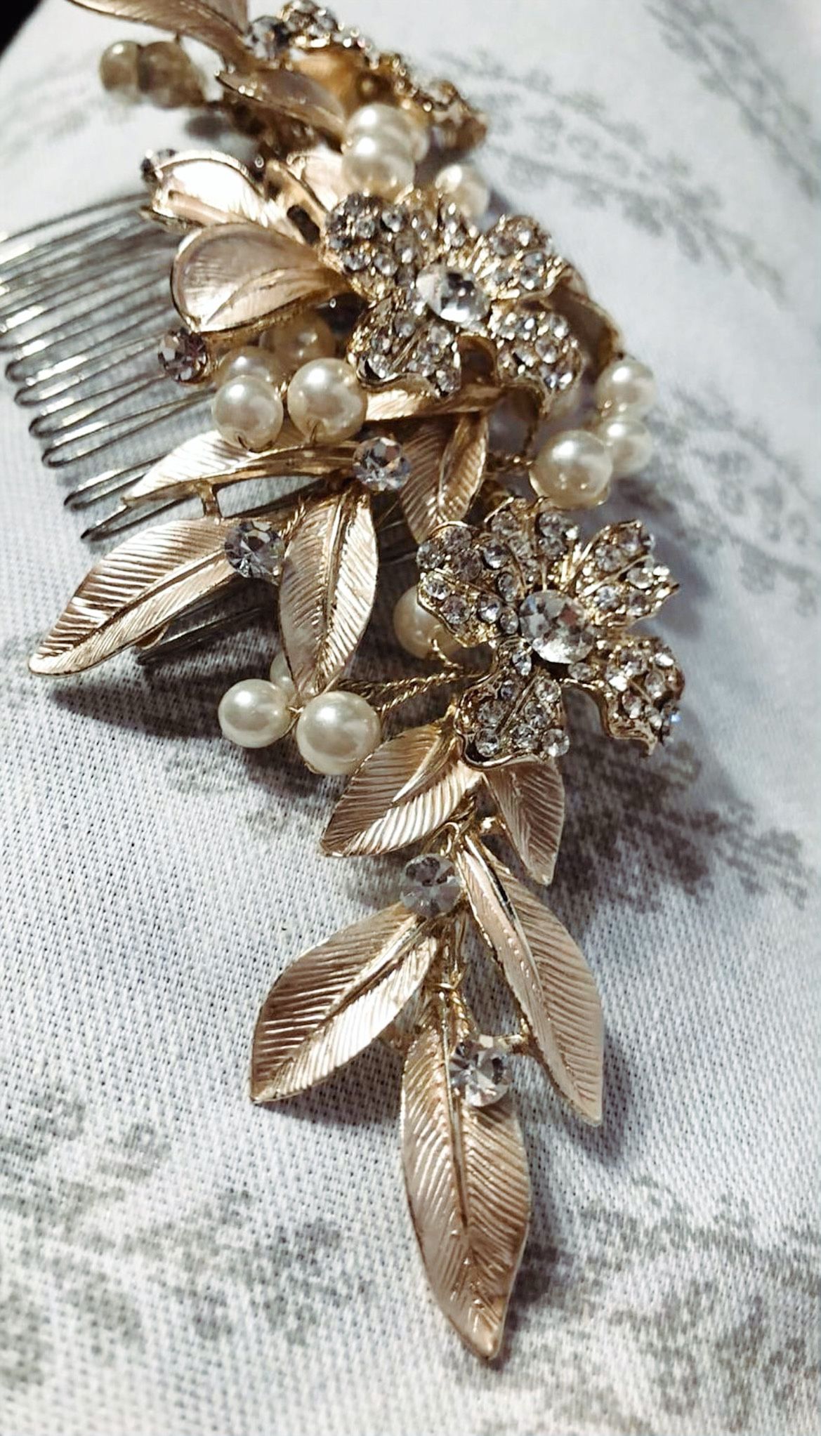 Floral Bridal Hair Comb