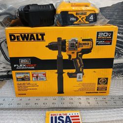 NEW DEWALT 20V BRUSHLESS 1/2 HAMMER DRILL DRIVER TOOL KIT 