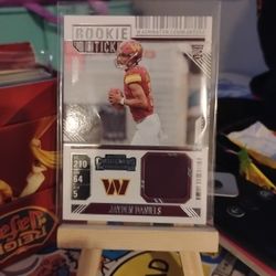 2024 Panini Contenders - Jayden Daniels (RC) Rookie Ticket Patch #RTS-JDS