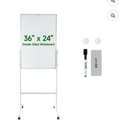 Pen + Gear Mobile Dry Erase Board, 24 X 36 inch, Whiteboard