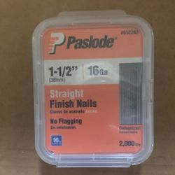Paslode 1-1/2 in. x 16-Gauge Galvanized Straight Finish Nails 2000 per Box