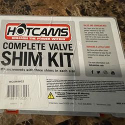 HOTCAMS UNLEASH THE POWER WITHIN COMPLETE VALVE SHIM KIT 