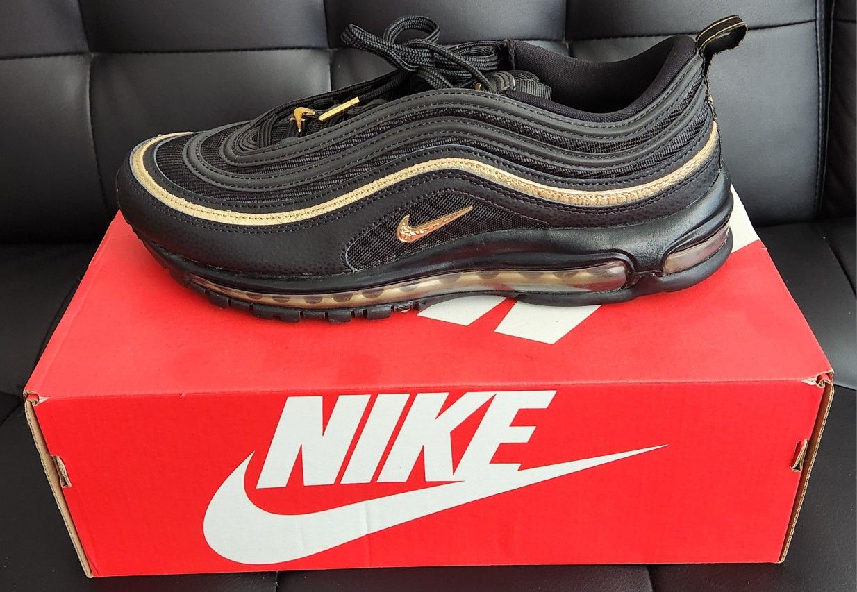 Black Metallic Gold Metallic 97s Nike Air Max 97' 'Black Metallic
