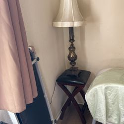 Lamp Antique Brass With Stand