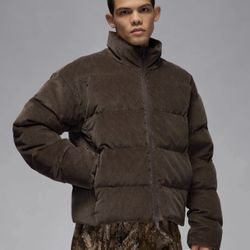 Jordan Flight Down Fill Puffer Jacket Therma-FIT Brown HV0536-237 Men’s XS