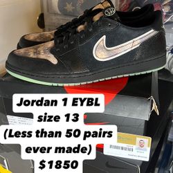 Jordan 1 Low EYBL Size 13