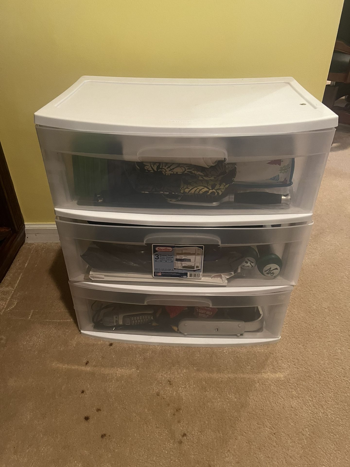 Sterilite Plastic 3 Drawer