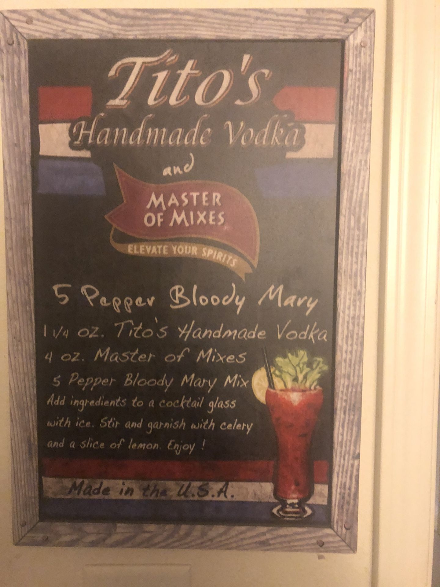 Tito’s bar sign