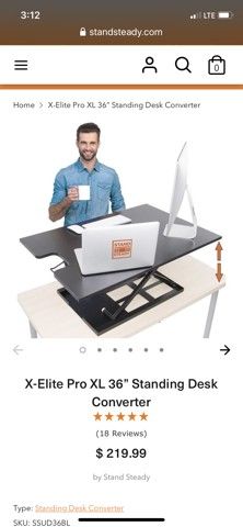 X-Elite Pro XL 36" Standing Desk
