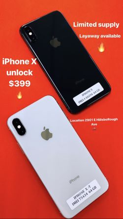 🔥📲iPhone X 64Gb factory unlocked with warranty
