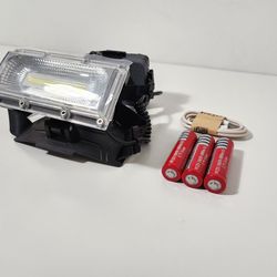 LED USB Rechargeable Headlamp Headlight Hunting Fishing Torch Flashlight