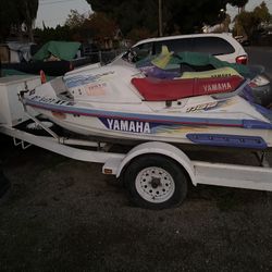 Jet Skis For Parts Or Projects And Nice Trailer  Got To Go In Modesto