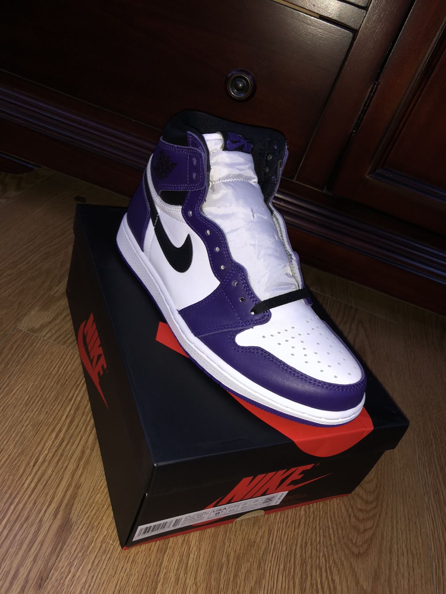 Jordan 1 court purple